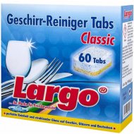 Таблетки для посудомоечной машины «Largo» 60116, Classic, 60 шт