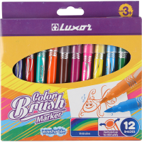 

Фломастеры-кисти"COLOR BRUSH"(12цв,смыв)