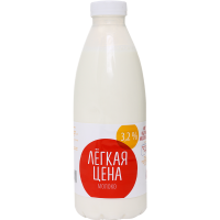 

Молоко "ЛЕГКАЯ ЦЕНА"(у/п бут.,3.2%) 0.9л