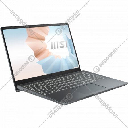 Ноутбук «MSI» Modern 14, B11MOU-1236XBY, MS-14D3, серый