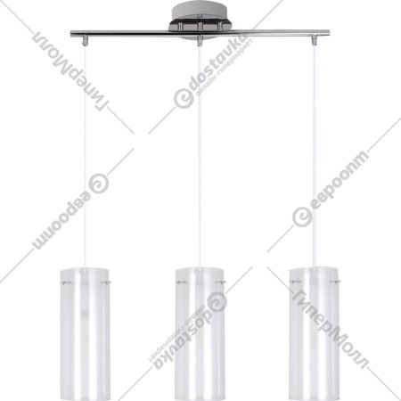 Подвесной светильник «Ambrella light» TR3675/3 CH/CL/FR, хром/прозрачный/белый