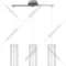 Подвесной светильник «Ambrella light» TR3675/3 CH/CL/FR, хром/прозрачный/белый