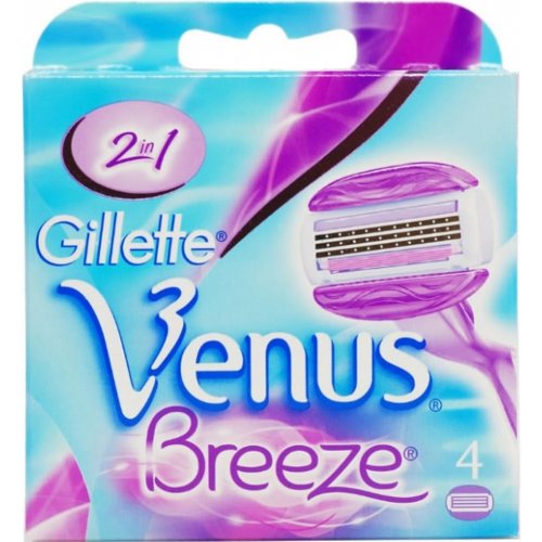 Сменные кассеты для бритья «Gillette» Venus ComfortGlide Breeze, 4 шт