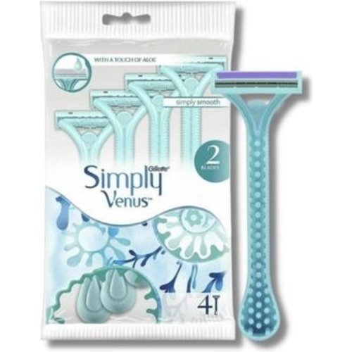 Набор одноразовых бритвенных станков «Gillette» Simply Venus 2, 4 шт