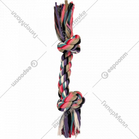 Игрушка для собак «Trixie» веревка с двумя узлами, 300 г, 37 см