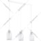 Подвесной светильник «Ambrella light» TR3536/3 WH/CL/FR, белый/прозрачный/белый