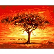 Картина по номерам «PaintBoy» Дерево в саванне, GX6316
