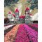 Картина по номерам «PaintBoy» Замок в цветах, GX3288