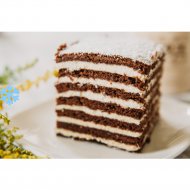 Торт «Кусочек счастья» шоколадно-кокосовый, замороженный, 300 г, фасовка 0.3 - 0.3 кг