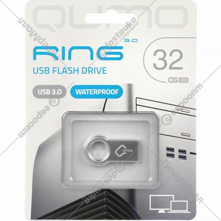 USB Flash «Qumo» Ring 32GB 3.0, QM32GUD3-Ring