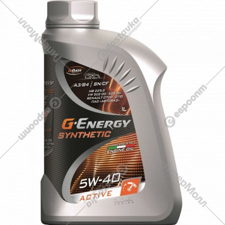Масло моторное «G-Energy» Synthetic Active, 5W-40, 253142409, 1 л