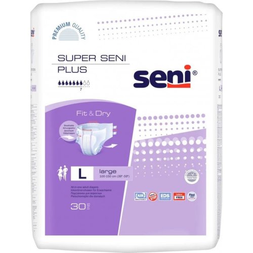 Подгузники для взрослых «Seni» Super Plus Large, 30 шт
