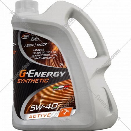 Масло моторное «G-Energy» Synthetic Active, 5W-40, 253142411, 5 л