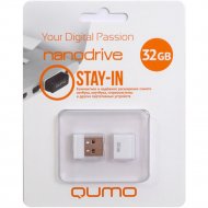 USB Flash «Qumo» Nano 32GB, QM32GUD-NANO-W