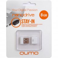 USB Flash «Qumo» Nano 8GB, QM8GUD-NANO-W