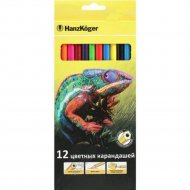 Набор цветных карандашей «HanzKoger», 12 цветов