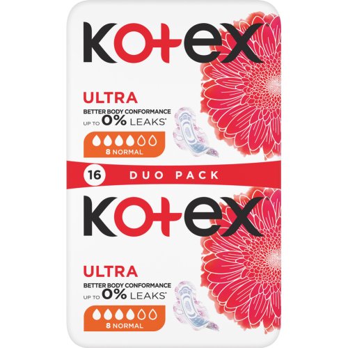 Прокладки гигиенические «Kotex» Dry Normal, 16 шт