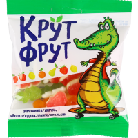 

Жевательный мармелад"КРУТФРУТ"Крокод,70г