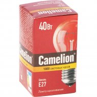 Лампа накаливания «Camelion» ЛОН прозрачная, 40/А/CL/Е27, 40 Вт