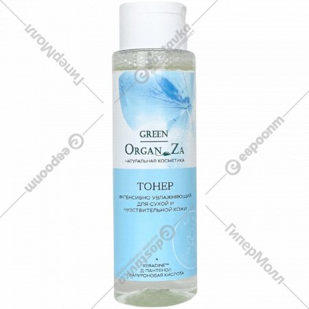 Тонер «OrganZa» увлажняющий для сухой и чувствительной кожи, 200 мл