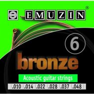 Комплект струн для акустической гитары «Emuzin» 6А153, бронза