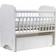 Кроватка для младенцев «Топотушки» Софья, 61 облака, белый