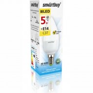 Светодиодная LED лампа «Smartbuy» C37, 5W, E14.
