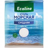Соль морская «Ecoline» натуральная пищевая, помол №1, 1 кг