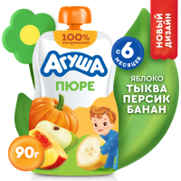 

Пюре"АГУША"(ябл/тыква/перс/банан)90г