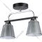 Потолочный светильник «Ambrella light» TR303231/2 BK/CH/SM/FR, черный/хром/дымчатый/белый