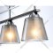 Потолочный светильник «Ambrella light» TR303235/3 BK/CH/SM/FR, черный/хром/дымчатый/белый