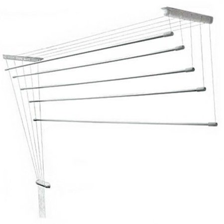 Сушилка для белья Comfort Alumin потолочная, 5 прутьев, 1 м