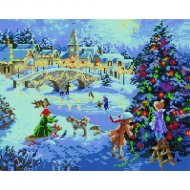 Алмазная мозаика «PaintBoy» Зимний праздник, GF099
