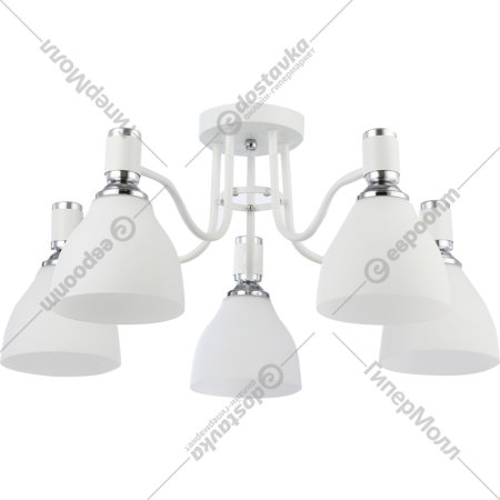 Потолочный светильник «Ambrella light» TR303305/5 WH/CH/FR, белый/хром/белый