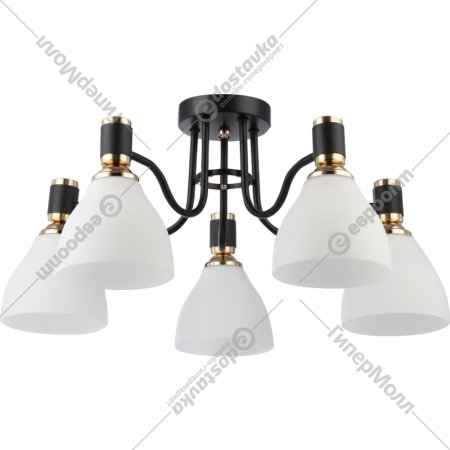 Потолочный светильник «Ambrella light» TR303307/5 BK/GD/FR, черный/золото/белый