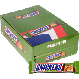 Уп. Шо­ко­лад­ный ба­тон­чик «Snickers» с лесным орехом, 32х81 г