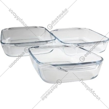 Набор форм для запекания «Pyrex» 20х31 см, 23х35 см, 25х39 см