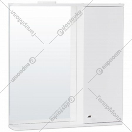 Шкафчик навесной «СанитаМебель» Камелия-11.70 Д2, с зеркалом, правый