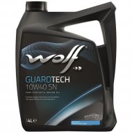 Масло моторное «Wolf» GuardTech, 10W-40 SN, 16127/4, 4 л