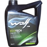Масло моторное «Wolf» EcoTech, 0W20, SP/RC G6 FE, 16153/5, 5 л