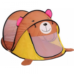 Дет­ская иг­ро­вая па­лат­ка «Фея По­ряд­ка» Бер­ло­га мед­ве­жон­ка, CT-065, ко­рич­не­вый/желтый