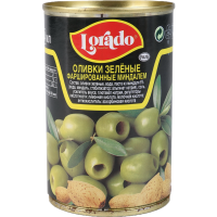 

Оливки зеленые "ЛОРАДО" (миндаль) 300 г