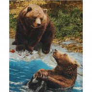 Алмазная мозаика «PaintBoy» Два медведя, GF665