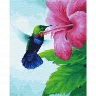 Картина по номерам «PaintBoy» Колибри и цветок гибискуса, GX29828