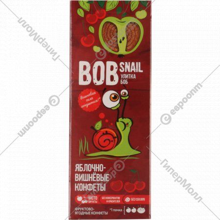 Конфеты «Bob Snail» яблочно-вишневые «Bob Snai» натуральные, 30 г