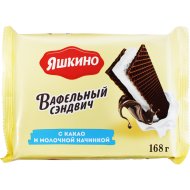 Вафли«ВАФЕЛЬН.СЭНДВИЧ»(какао/м.нач)168г
