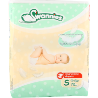 

Подгузники"SWANNIES" (S, 4-6 кг) 72 шт
