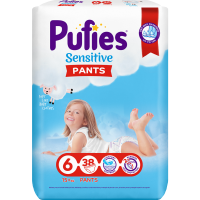 

Подгузники"PUFIES"Extra Large 38(15+ кг)