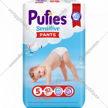 Подгузники-трусики для детей «Pufies» Junior, 12-17 кг, 42 шт