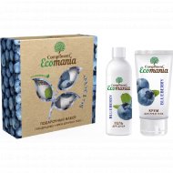 Подарочный набор «Compliment» Ecomania, №1013, Blueberry, гель для душа+крем для рук и тела, 250+200 мл
